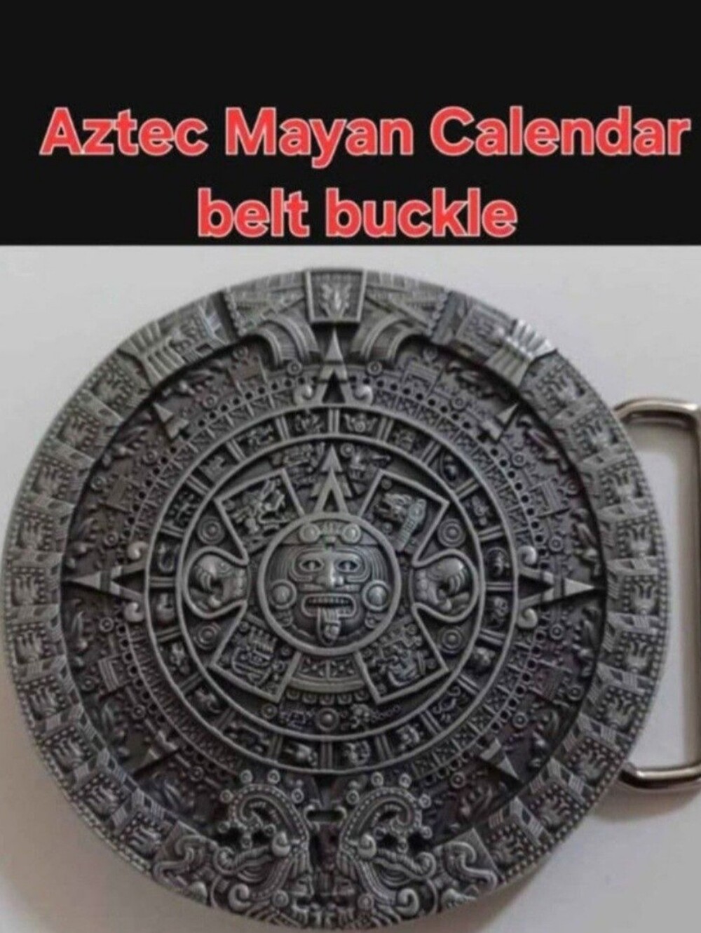 New Mayan Aztec calendar Enamel belt buckle See 4 Choices